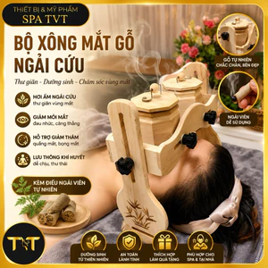 Bộ Xông Mắt Gỗ Ngải Cứu Dưỡng Sinh, Kèm Điếu Ngải Hỗ Trợ Giảm Thâm Quầng, Đỡ Mỏi Mắt