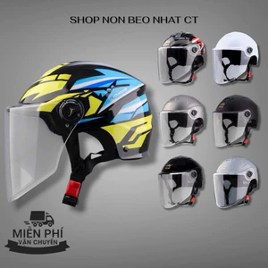 Mũ Bảo Hiểm 1/2 Royal M389 Kính Dài 20cm Che Hết Mặt Kèm Tem Mod, Có 3 Size M-L-XL- Miễn Phí Vận Chuyển