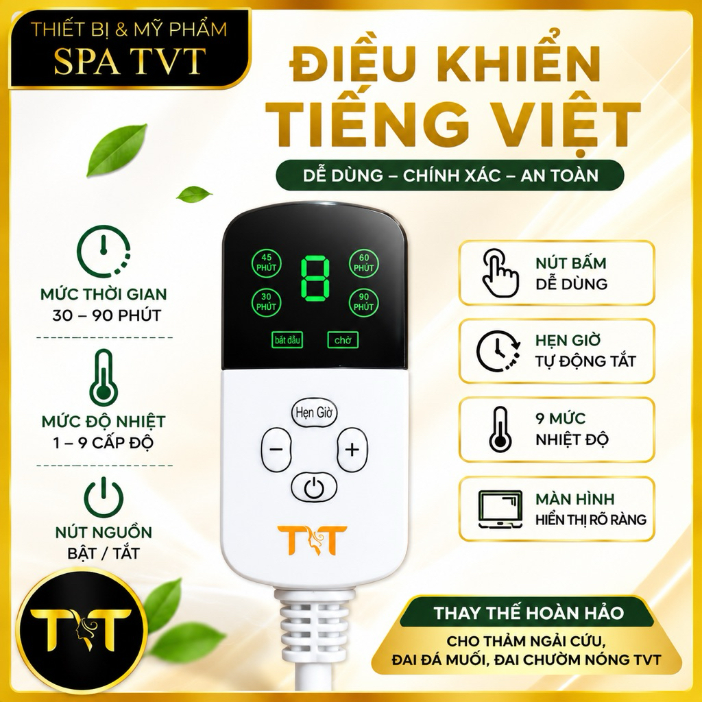 ĐIỀU KHIỂN TVT THAY THẾ CHO THẢM NGẢI CỨU, ĐAI ĐÁ MUỐI, ĐAI CHƯỜM NÓNG
