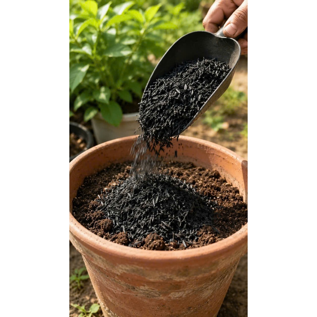 Trấu Hun Nguyên Cánh Loại Đẹp, Ít Bụi, Trồng Lan Trồng Rau