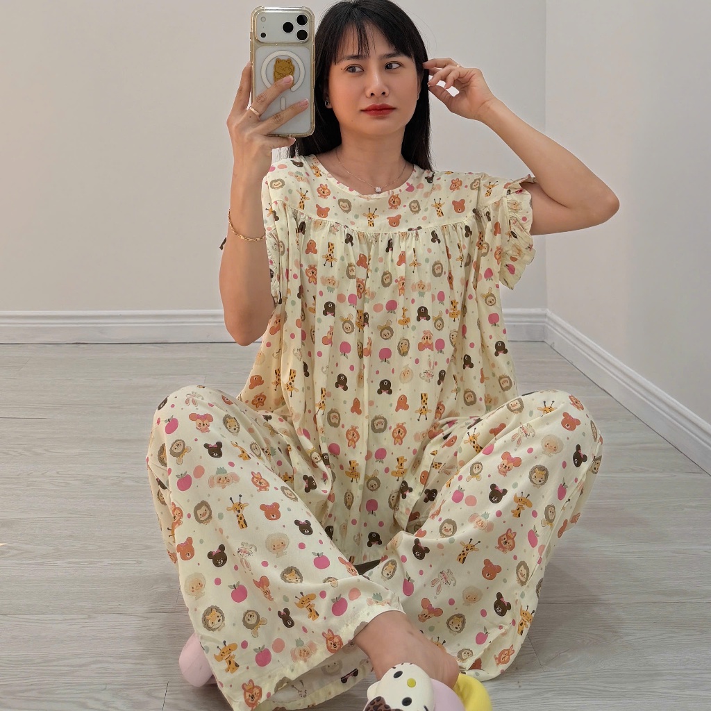 (43-98kg) Bộ tole dài áo cánh dơi, F21 hàng thiết kế - Nocnhamacdobo