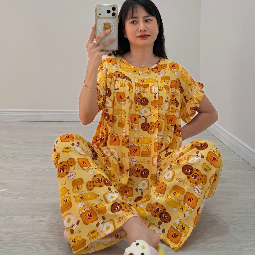 (43-98kg) Bộ tole dài áo cánh dơi, F21 hàng thiết kế - Nocnhamacdobo
