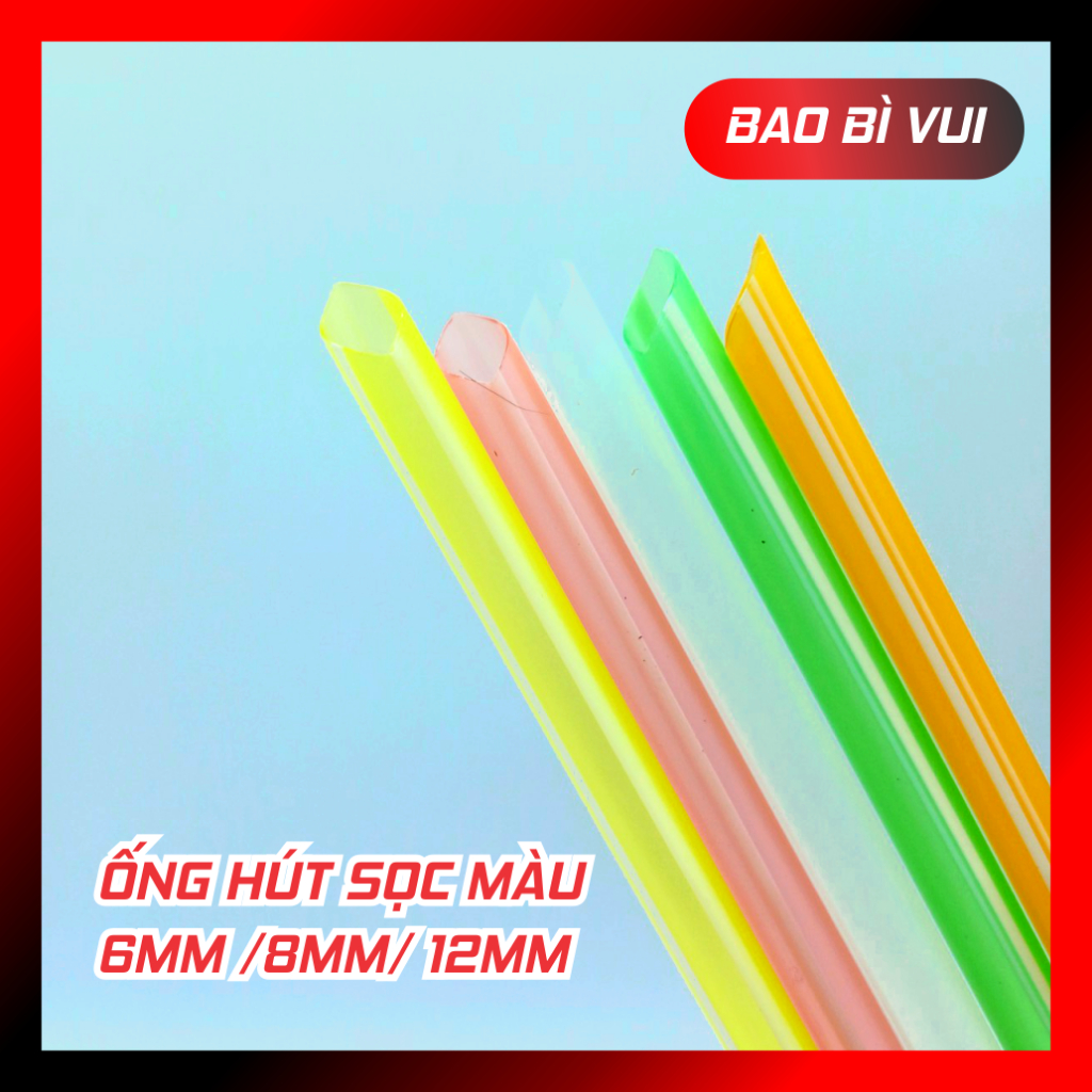 [ BAO 5KG] Ống hút trong cao cấp đa dụng 6mm/8mm/12mm - BAO BÌ VUI
