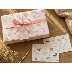 3/5 tờ Giấy gói quà 50x70cm cute – 🎁 sinh nhật, gói sách, nhiều mẫu