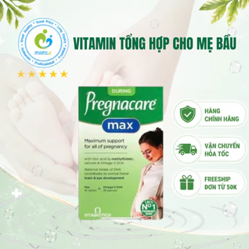Vitamin bầu (84v) bổ sung dinh dưỡng cho bà bầu và mẹ sau sinh Pregnacare Max, UK