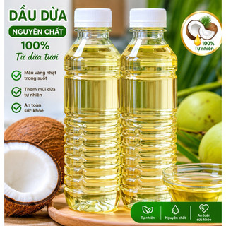 Dầu Dừa Nguyên Chất Thủ Công Truyền Thống - Dưỡng tóc, dưỡng da, Uống được, Nấu ăn chế biến món ăn