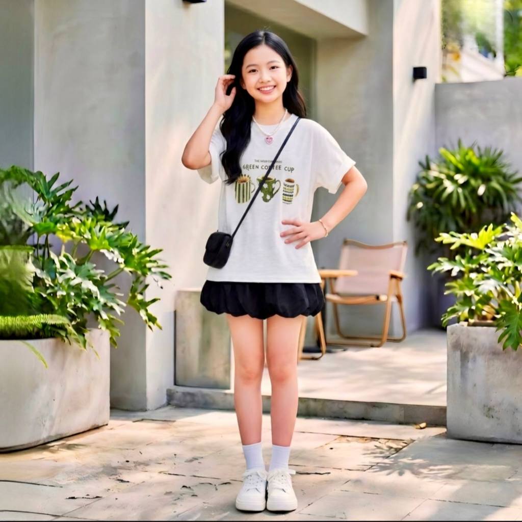 Áo cotton giấy cho bé gái size đại BEESHOP H26095