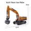 Đồ chơi mô hình xe cẩu gắp gỗ bánh xích cao su quay 360 độ bằng nhựa ABS cứng cáp, di chuyển linh hoạt, nhiều màu
