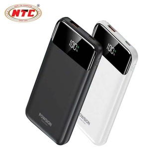 Pin Dự Phòng POWSION PS-03 10000mAh TypeC PD 20W, USB-A QC3.0 22.5W, Màn hình LCD