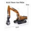 Đồ chơi mô hình xe cẩu móc bánh xích cao su quay 360 độ bằng nhựa ABS cứng cáp, di chuyển linh hoạt, nhiều màu