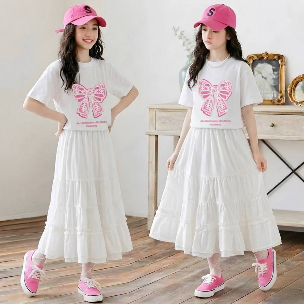 Váy maxi thô hàn cho bé gái size đại BEESHOP H26097