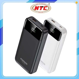 Pin Dự Phòng POWSION PS-04 20000mAh TypeC PD 20W, USB-A QC3.0 22.5W, Màn hình LCD