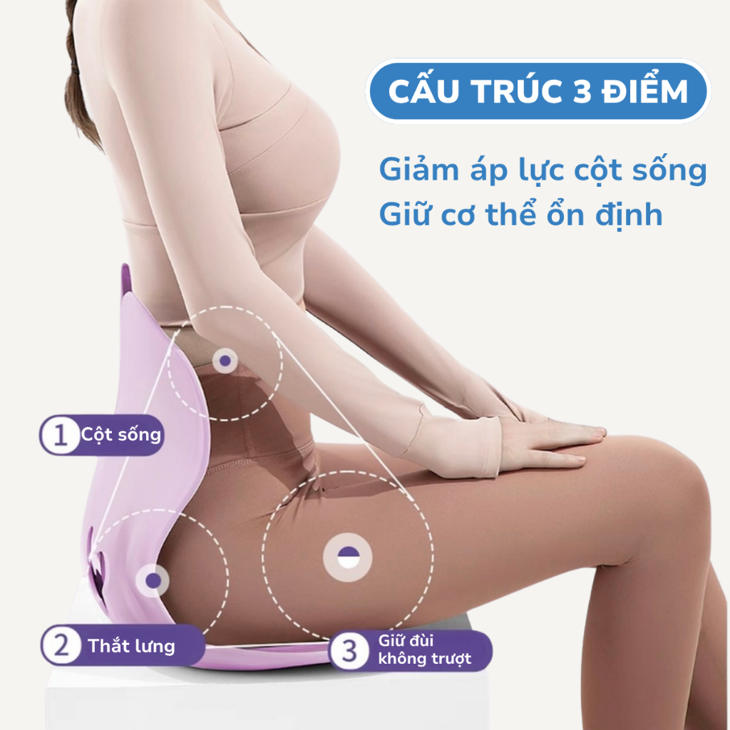 (Bản Đặc Biệt) Ghế Tựa Lưng 99Home Chống Gù Ghế Công Thái Học Ứng Dụng 4 Sáng Chế Giảm Đau Mỏi Lưng