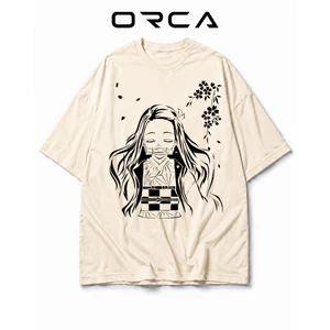 Áo thun Orca in hình Nezuko Kamado Demon Slayer - Vải Cotton cao cấp - ORCA193