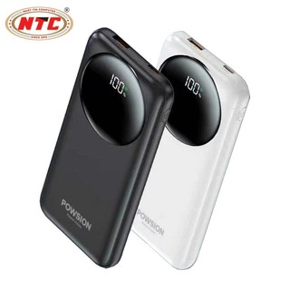 Sạc Dự Phòng POWSION PS-05 10000mAh TypeC PD 20W, USB-A QC3.0 22.5W, Màn hình LCD