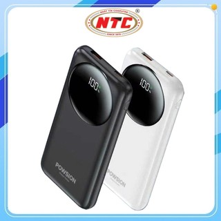 Pin Dự Phòng POWSION PS-05 10000mAh TypeC PD 20W, USB-A QC3.0 22.5W, Màn hình LCD