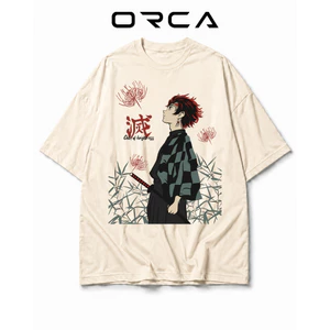 Áo thun Orca in hình Kamado Tanjiro Demon Slayer - Vải Cotton cao cấp - ORCA198