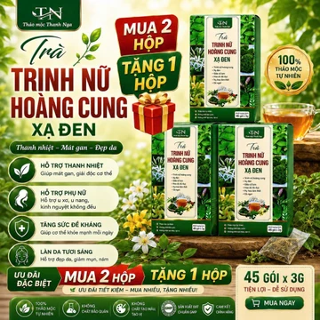TRÀ TRINH NỮ HOÀNG CUNG XẠ ĐEN [ COMBO 2 TĂNG 1 ] TRINH NỮ HOÀNG CUNG, XẠ ĐEN .GIẢO CỔ LAM,HOA ĐU ĐỦ ĐỰC,HOA TAM THẤT