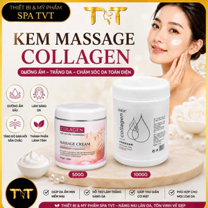 Kem Massage Collagen Spa 500G 1000G, Kem Massage Mặt, Dưỡng Ẩm, Căng Bóng Da