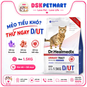 Thức Ăn Hạt Dr.Healmedix Urinary Cho Mèo Sỏi Thận, Tiết Niệu - Túi 1.5kg