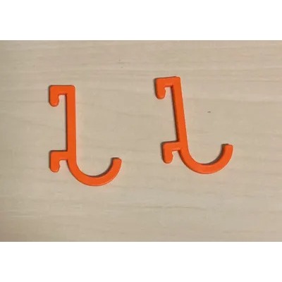 5 móc chữ S cho bảng Pegboard Skadis IKEA | Phụ Kiện Pegboard Đa Năng - Nhiều màu lựa chọn