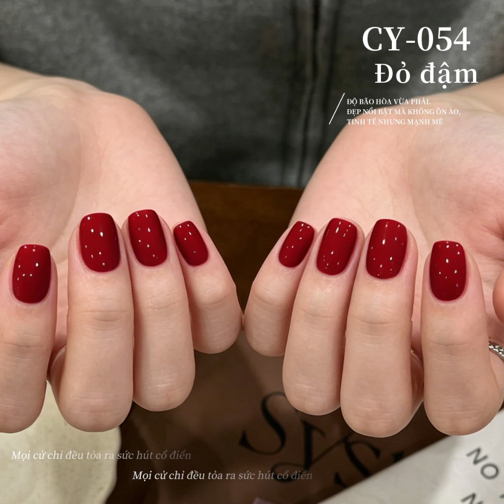 XEIJAYI 40ml - Sơn móng tay dạng gel màu đỏ cổ điển, bền màu và phù hợp cho các tiệm làm móng.