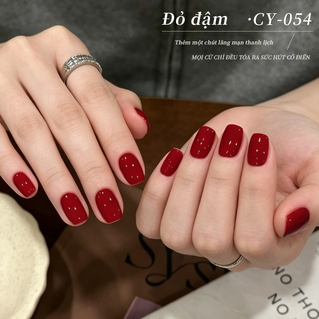 XEIJAYI 40ml - Sơn móng tay dạng gel màu đỏ cổ điển, bền màu và phù hợp cho các tiệm làm móng.