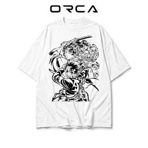 Áo thun Orca in hìnhTanjiro và Yoriichi Demon Slayer - Vải Cotton cao cấp - ORCA216