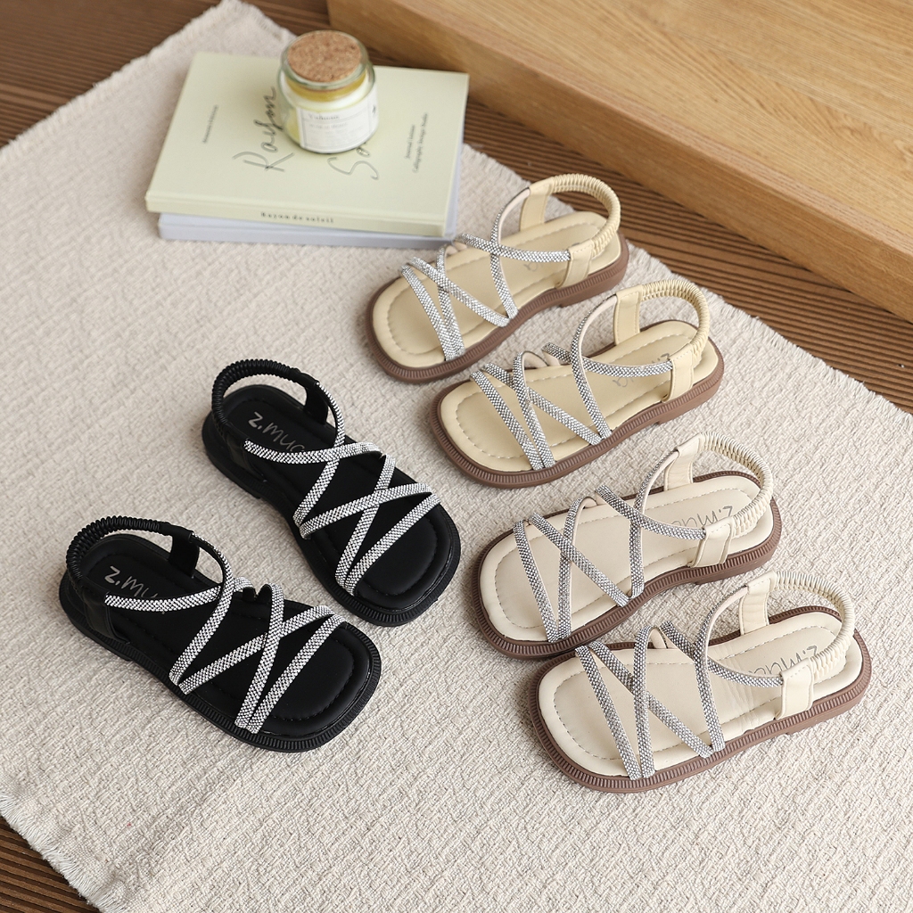 Giày sandal trẻ em nữ BElladây thun đàn hồi dễ mang,đế chống trượt đa dụng đi học dã ngoại cuối tuần