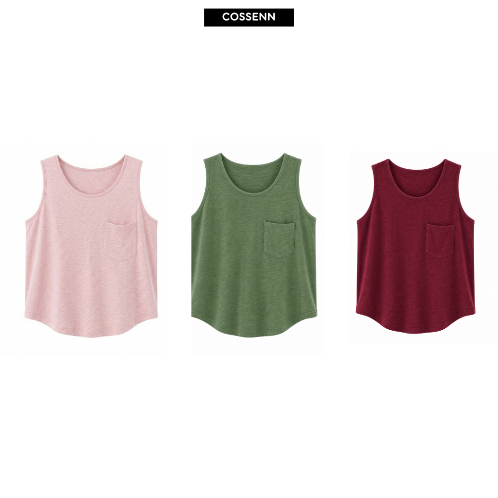 [COMBO 3 Áo 119K]Áo Croptop Nữ COSSENN – Combo Giá Tốt, Cotton Mát, Form Xinh Dễ Phối