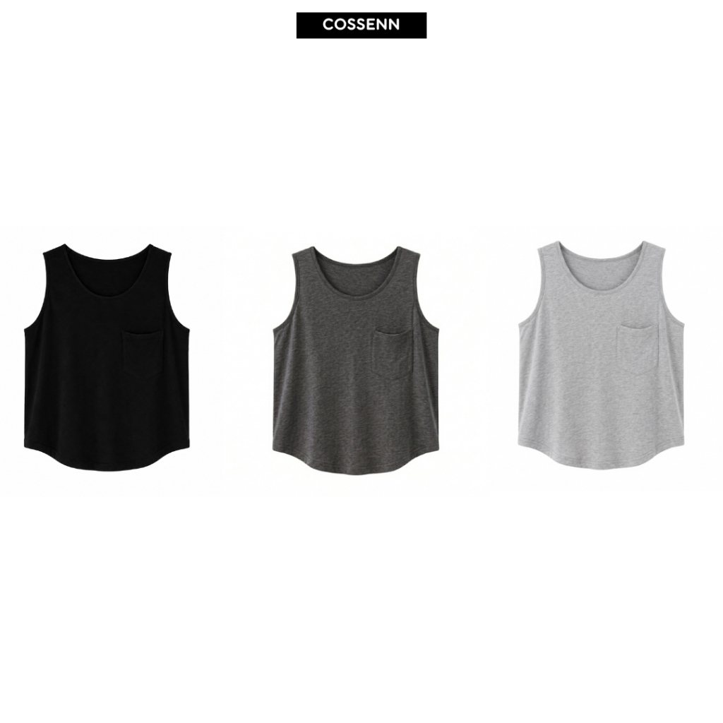 [COMBO 3 Áo 119K]Áo Croptop Nữ COSSENN – Combo Giá Tốt, Cotton Mát, Form Xinh Dễ Phối