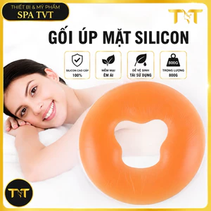 Gối Silicon Úp Mặt 800G Cao Cấp, Gối Spa Massage Body, Gối Nằm Sấp Silicon Mềm Êm Độ Bền Cao