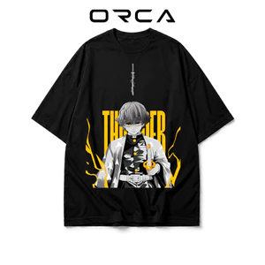 Áo thun Orca in hình Agatsuma Zenitsu Demon Slayer - Vải Cotton cao cấp - ORCA227