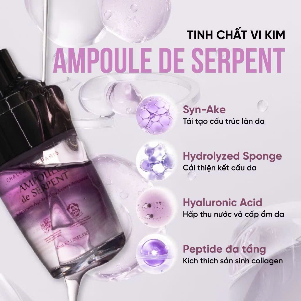 Q01_Serum Vi Kim Nọc Rắn SKANSKIN Spicules Ampoule De Serpent 30ml