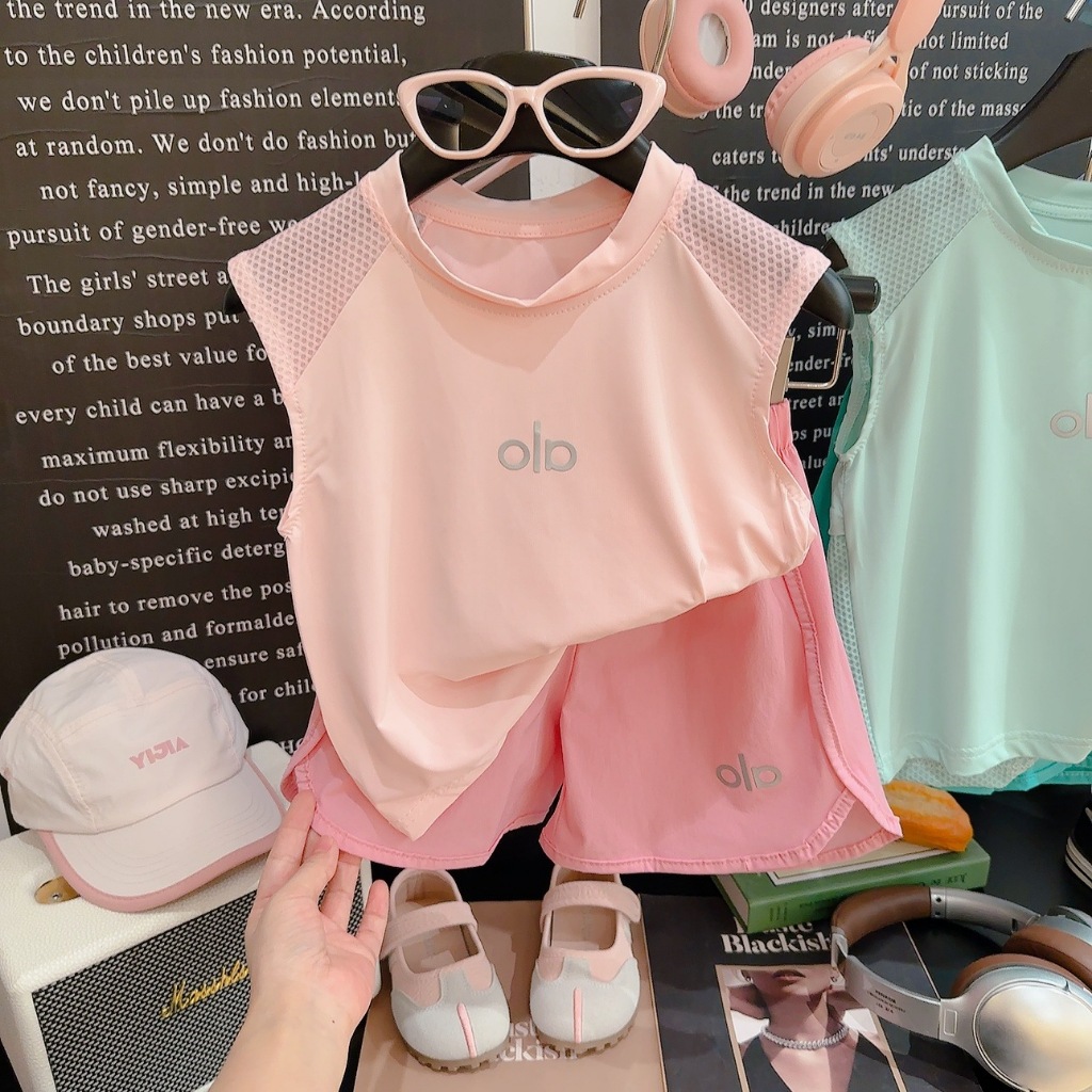 (HÀNG QCCC) Bộ hè ba lỗ thông hơi phong cách thể thao, chất vải thun lạnh mềm mát , co dãn cho bé mặc nhà , đi chơi,