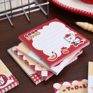 Little Stationery | Giấy Ghi Chú Memo Note Táo Đỏ Cute 7x7cm 50 Tờ/Quyển - Giấy Viết Lời Nhắn Không Keo Dính
