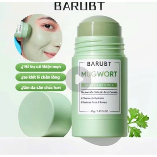Thanh Lăn Mặt Nạ Đất Sét BARUBT, Làm Sạch Lỗ Chân Lông Giảm Mụn Đầu Đen Kiểm Soát Da Dầu