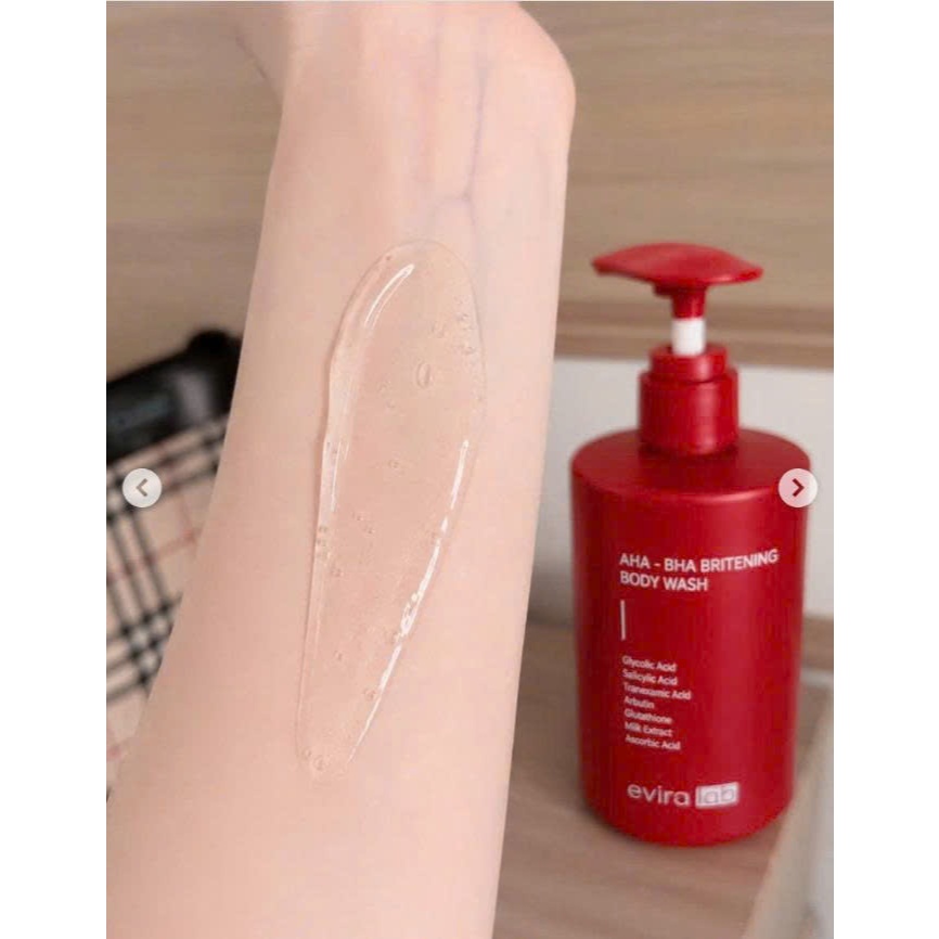 Q38_Sữa tắm dưỡng sáng eviralab AHA BHA Brightening Body Wash
