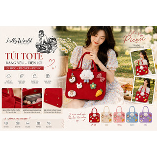 Túi Xách Mini Nữ Cute Đính Charm Hoạt Hình – Túi Cầm Tay Thời Trang Hàn Quốc, Nhiều Màu Siêu Xinh