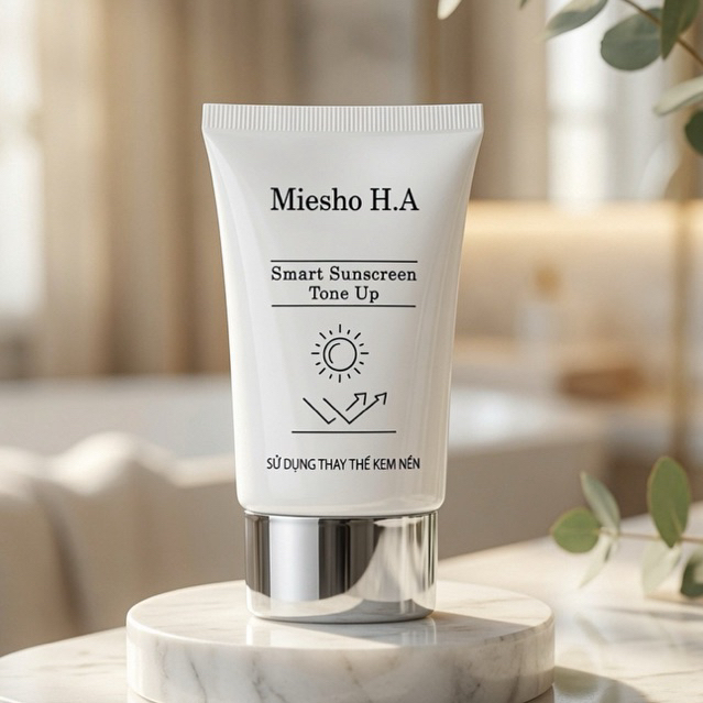 Kem Chống Nắng Miesho H.A Bảo Vệ Da Khỏi Tia UV Hỗ Trợ Nâng Tông Tự Nhiên Nhẹ Nhàng Tuýp 55g