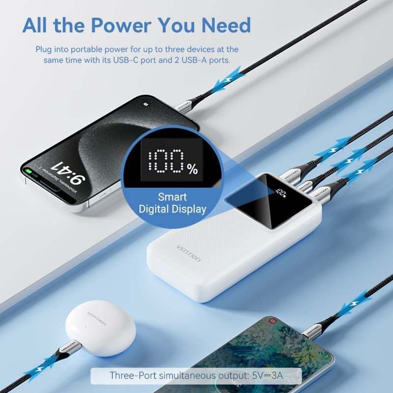 [Mới 100% - Fullbox] Sạc Dự Phòng 20000mAh - Siêu Dung Lượng, Sạc Nhanh 22.5W