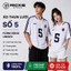 RICXIE Áo Thun Lưới Số 5 Unisex Form Rộng Nam Nữ Vải Thái Thoáng Mát Oversize