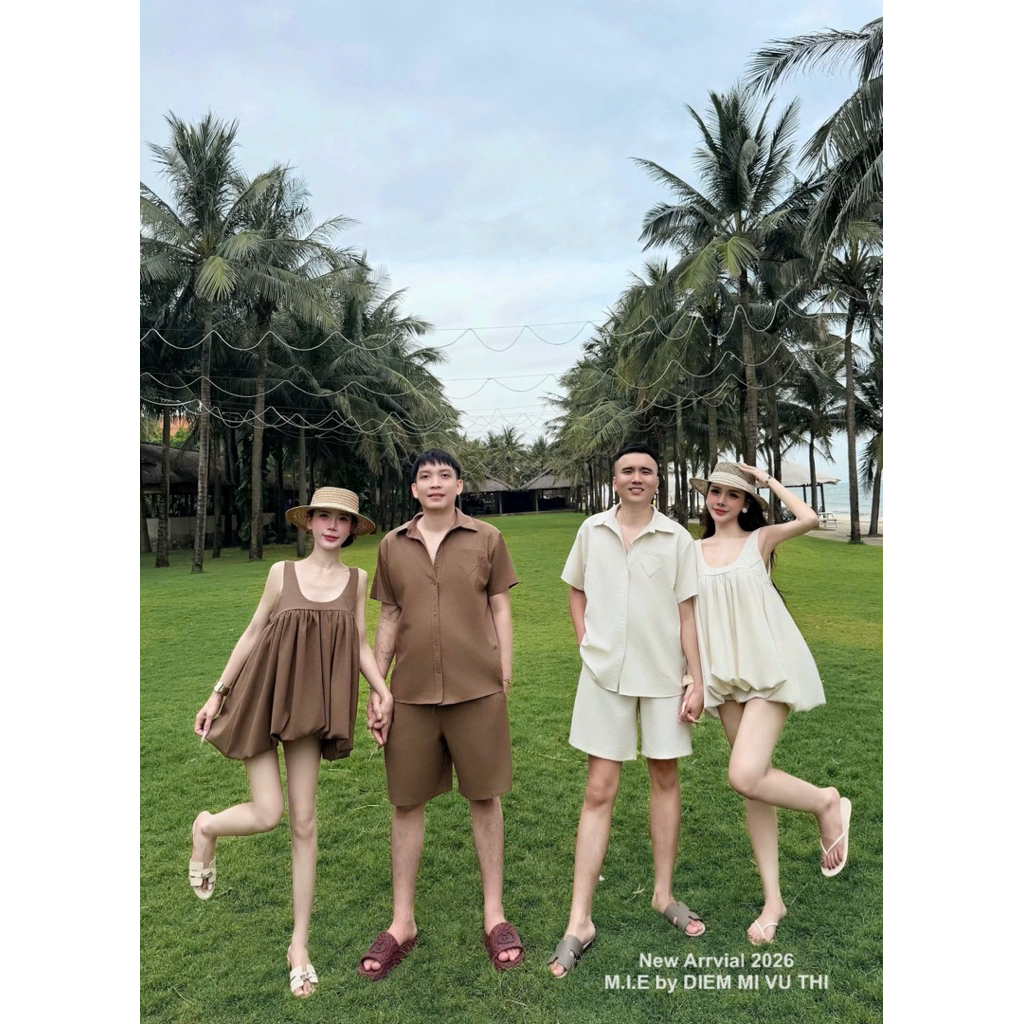 Lên ngay cho các ty con set couple đũi với 2 màu basic xinh iu lắm luôn.