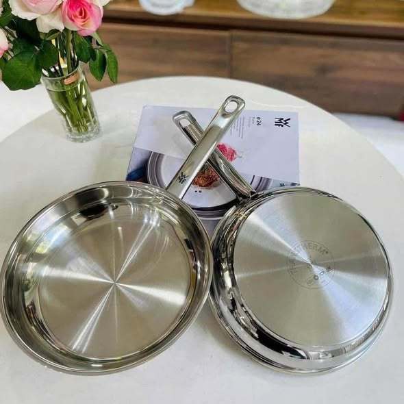 CHẢO INOX WMF FLANNE Frying Pan Cromargan 18/10 Đáy Từ 3 Lớp Dùng Bếp Từ Ø18-28cm Chính Hãng BH 24th