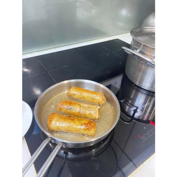 CHẢO INOX WMF FLANNE Frying Pan Cromargan 18/10 Đáy Từ 3 Lớp Dùng Bếp Từ Ø18-28cm Chính Hãng BH 24th