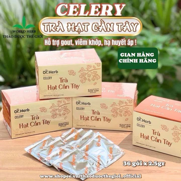 [Chính Hãng] Trà thảo dược CELERY 36 Gói - 100% hạt cần tây Celery nguyên chất