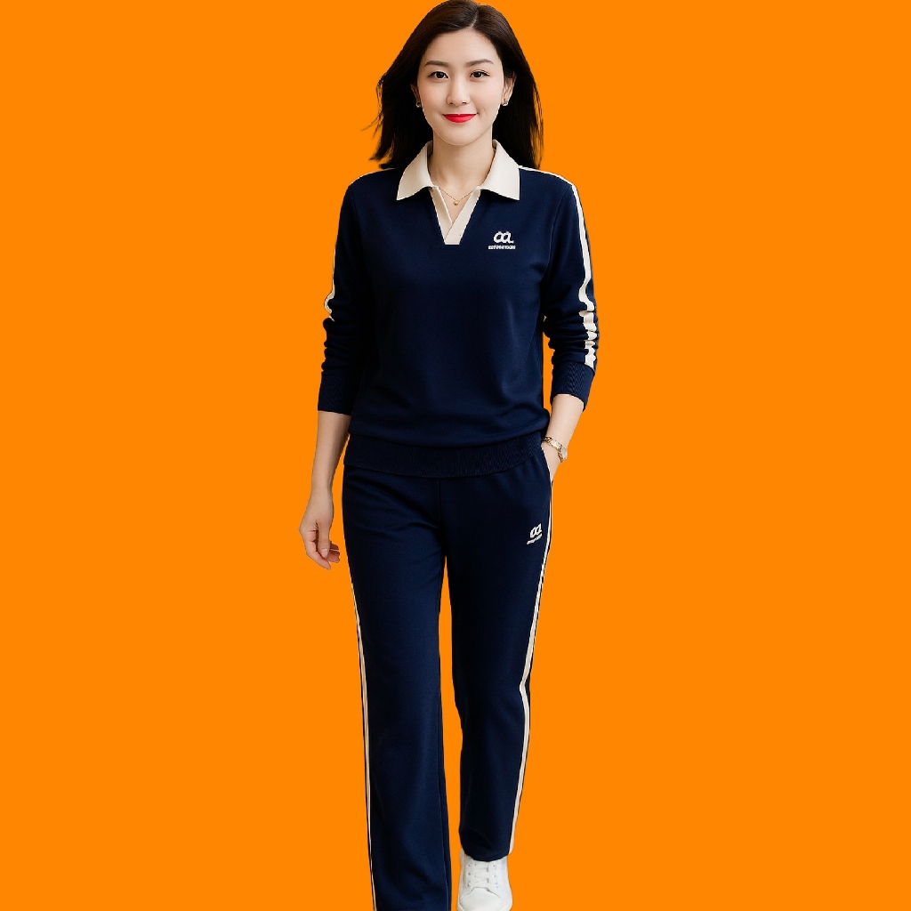 Đồ Bộ Nữ Quần Dài 𝗟𝗮𝗻𝗹𝗲𝗲 𝗙𝗮𝘀𝗵𝗶𝗼𝗻 Ống Suông Mã 0T