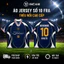 Áo Jersey Bóng Đá RICXIE Số 10 FRA Form Rộng Unisex Thêu Nổi Vải Lưới Thái Cao Cấp