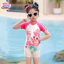 Đồ bơi cho bé gái KÈM MŨ Tukibaby sz 8-30kg hoạ tiết kuromi-cinnamorol dễ thương, bikini cho bé gái, đồ bơi bé gái