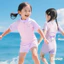 Đồ bơi cho bé gái KÈM MŨ Tukibaby sz 8-30kg hoạ tiết kuromi-cinnamorol dễ thương, bikini cho bé gái, đồ bơi bé gái